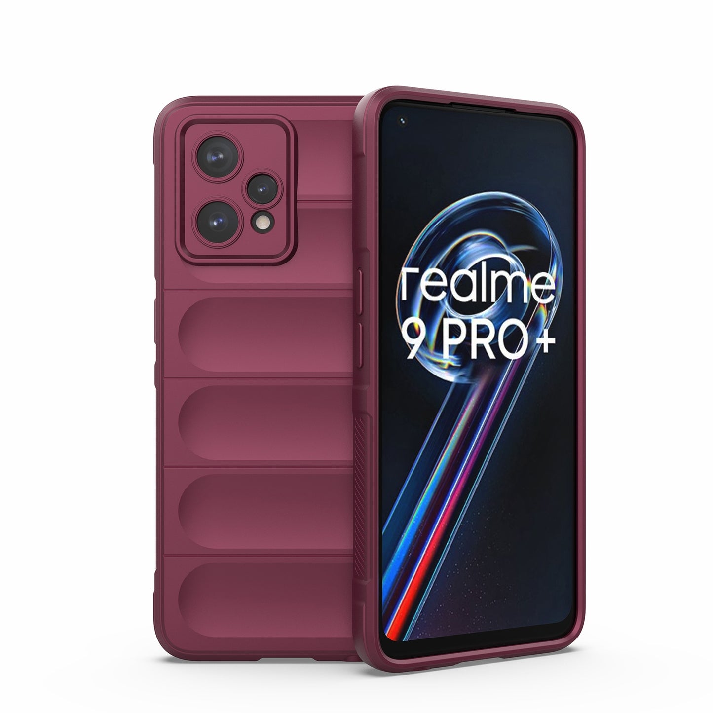 OPPO Realme 9 Pro+ Magic Shield TPU + Flannel Phone Case: Durable, Non-toxic, Easy Access, Stylish Design