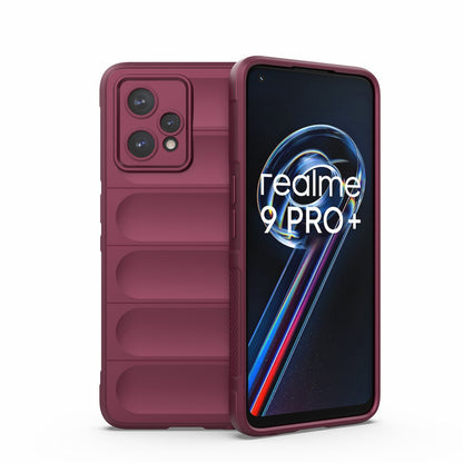 OPPO Realme 9 Pro+ Magic Shield TPU + Flannel Phone Case: Durable, Non-toxic, Easy Access, Stylish Design
