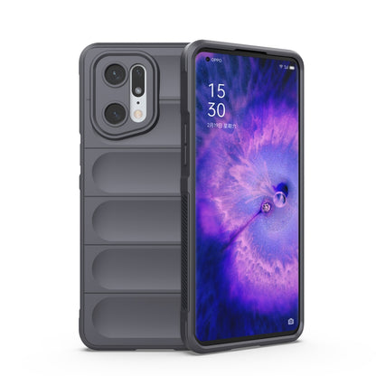 OPPO Find X5 Pro Magic Shield TPU + Flannel Phone Case: Durable, Non-toxic, Easy Access, Stylish Design