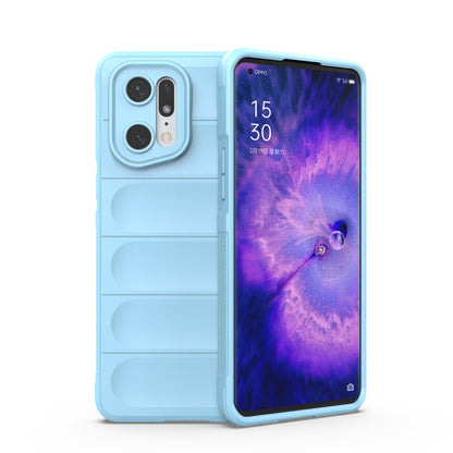 OPPO Find X5 Pro Magic Shield TPU + Flannel Phone Case: Durable, Non-toxic, Easy Access, Stylish Design