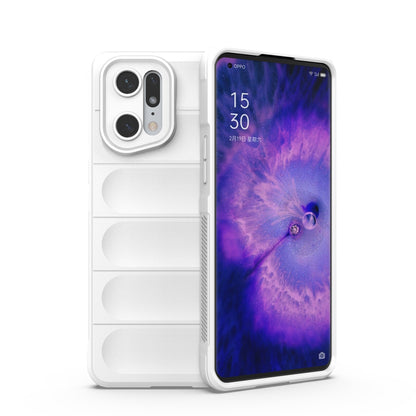 OPPO Find X5 Pro Magic Shield TPU + Flannel Phone Case: Durable, Non-toxic, Easy Access, Stylish Design