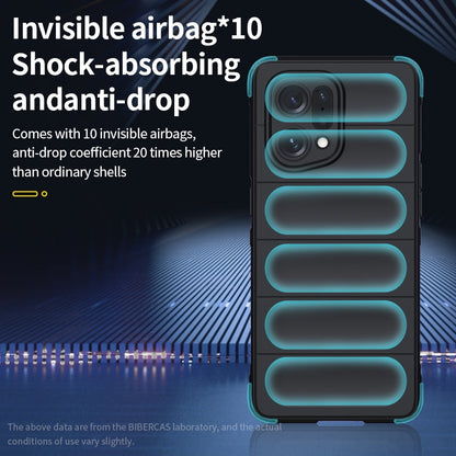 OPPO Find X5 Magic Shield TPU + Flannel Phone Case: Durable, Non-toxic, Easy Access, Stylish Design