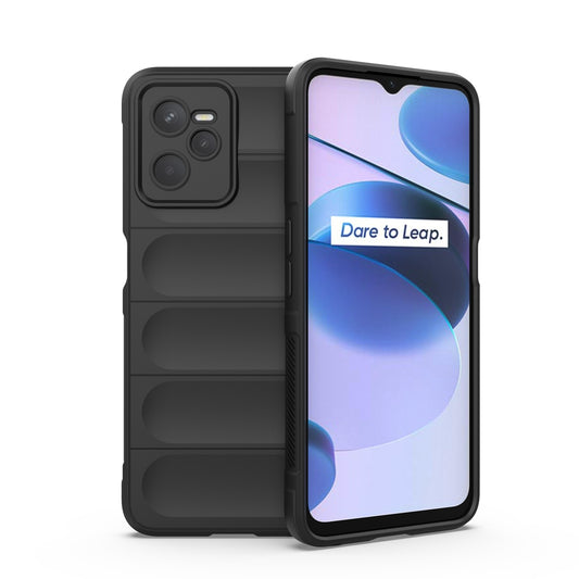 OPPO Realme C35 Magic Shield TPU + Flannel Phone Case: Durable, Non-toxic, Easy Access, Stylish Design