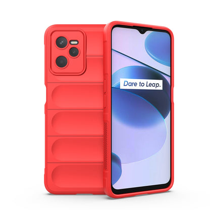 OPPO Realme C35 Magic Shield TPU + Flannel Phone Case: Durable, Non-toxic, Easy Access, Stylish Design