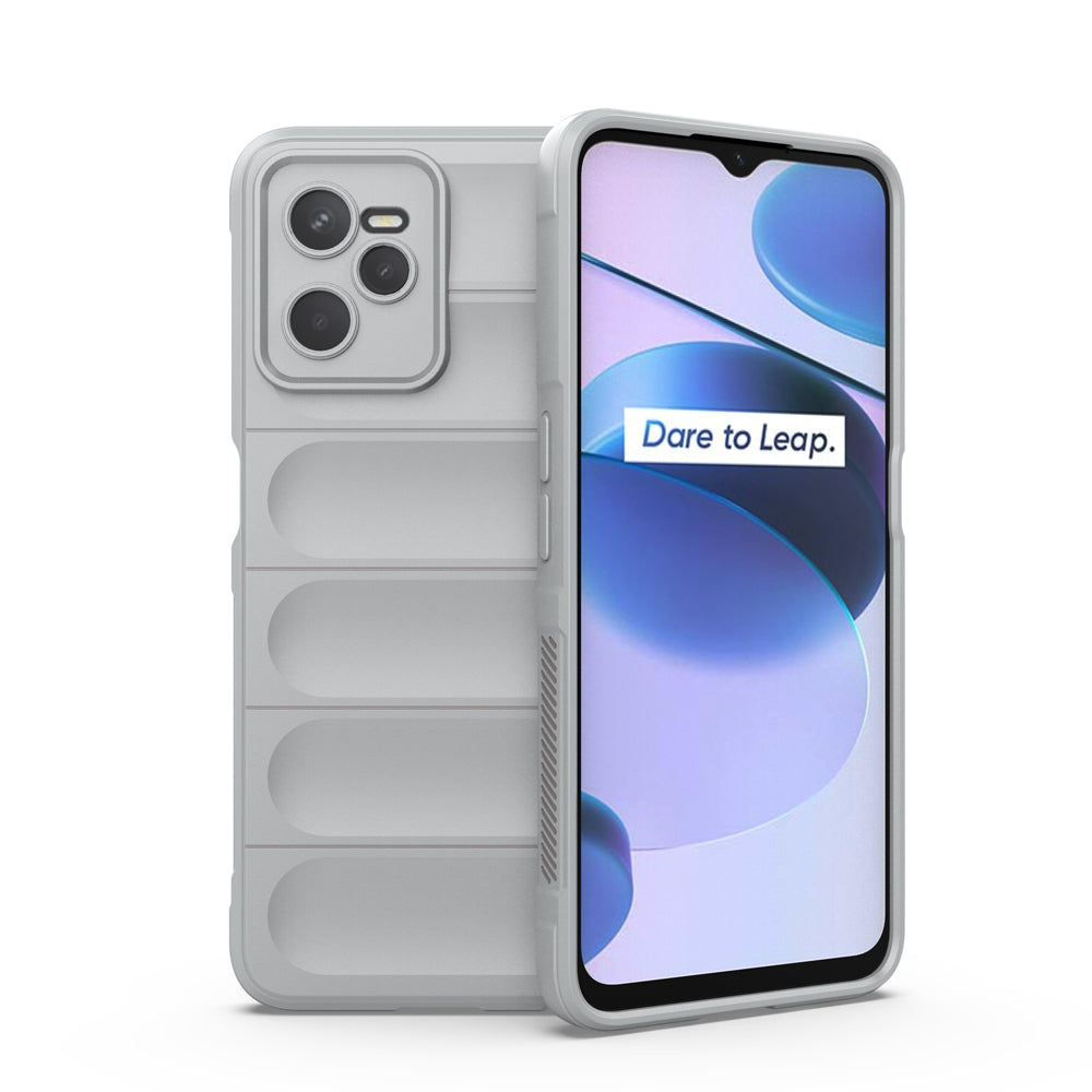 OPPO Realme C35 Magic Shield TPU + Flannel Phone Case: Durable, Non-toxic, Easy Access, Stylish Design