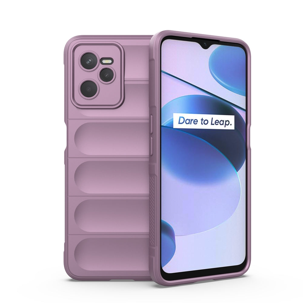 OPPO Realme C35 Magic Shield TPU + Flannel Phone Case: Durable, Non-toxic, Easy Access, Stylish Design