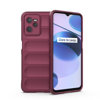 OPPO Realme C35 Magic Shield TPU + Flannel Phone Case: Durable, Non-toxic, Easy Access, Stylish Design