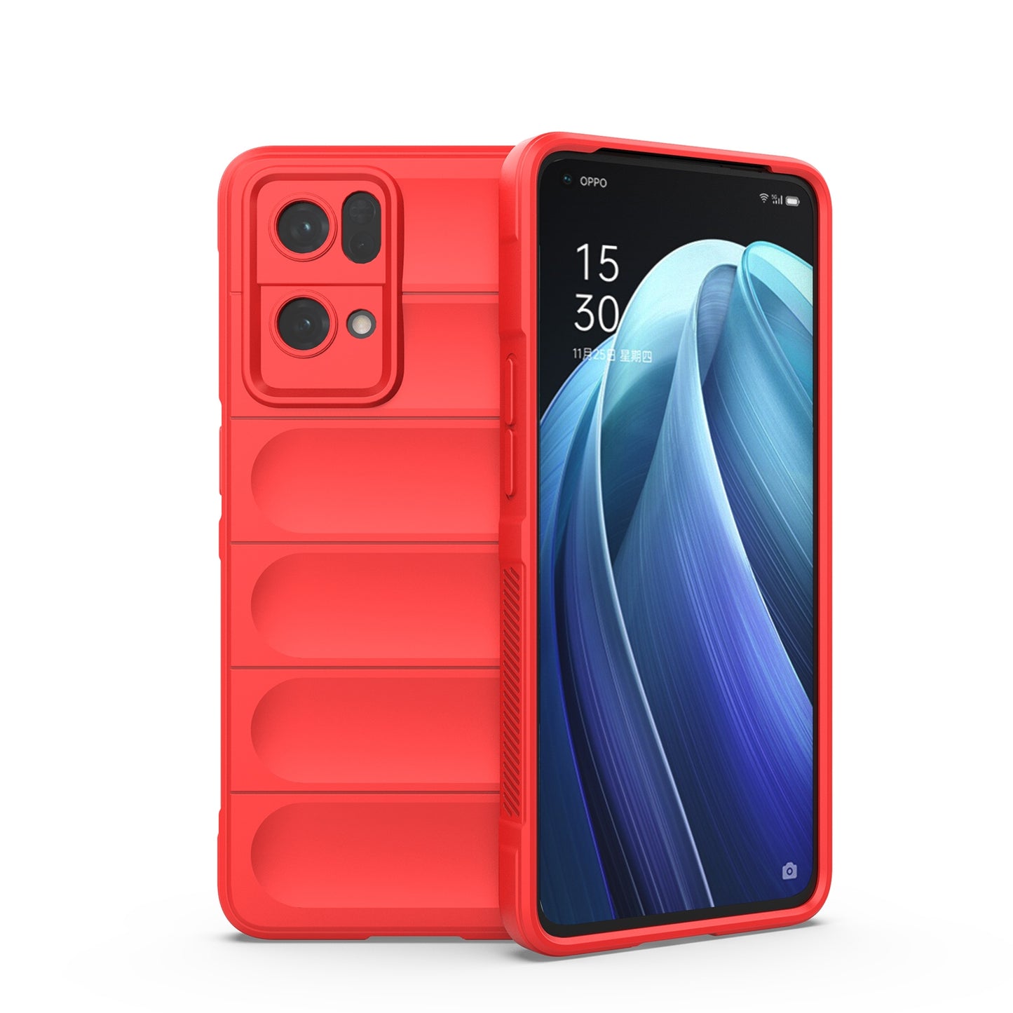 OPPO Reno7 Pro 5G Magic Shield TPU + Flannel Phone Case: Durable, Non-toxic, Easy Access, Stylish Design