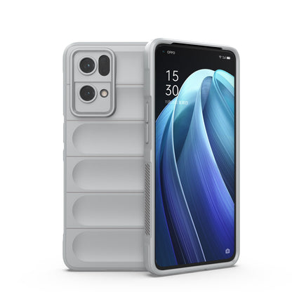 OPPO Reno7 Pro 5G Magic Shield TPU + Flannel Phone Case: Durable, Non-toxic, Easy Access, Stylish Design