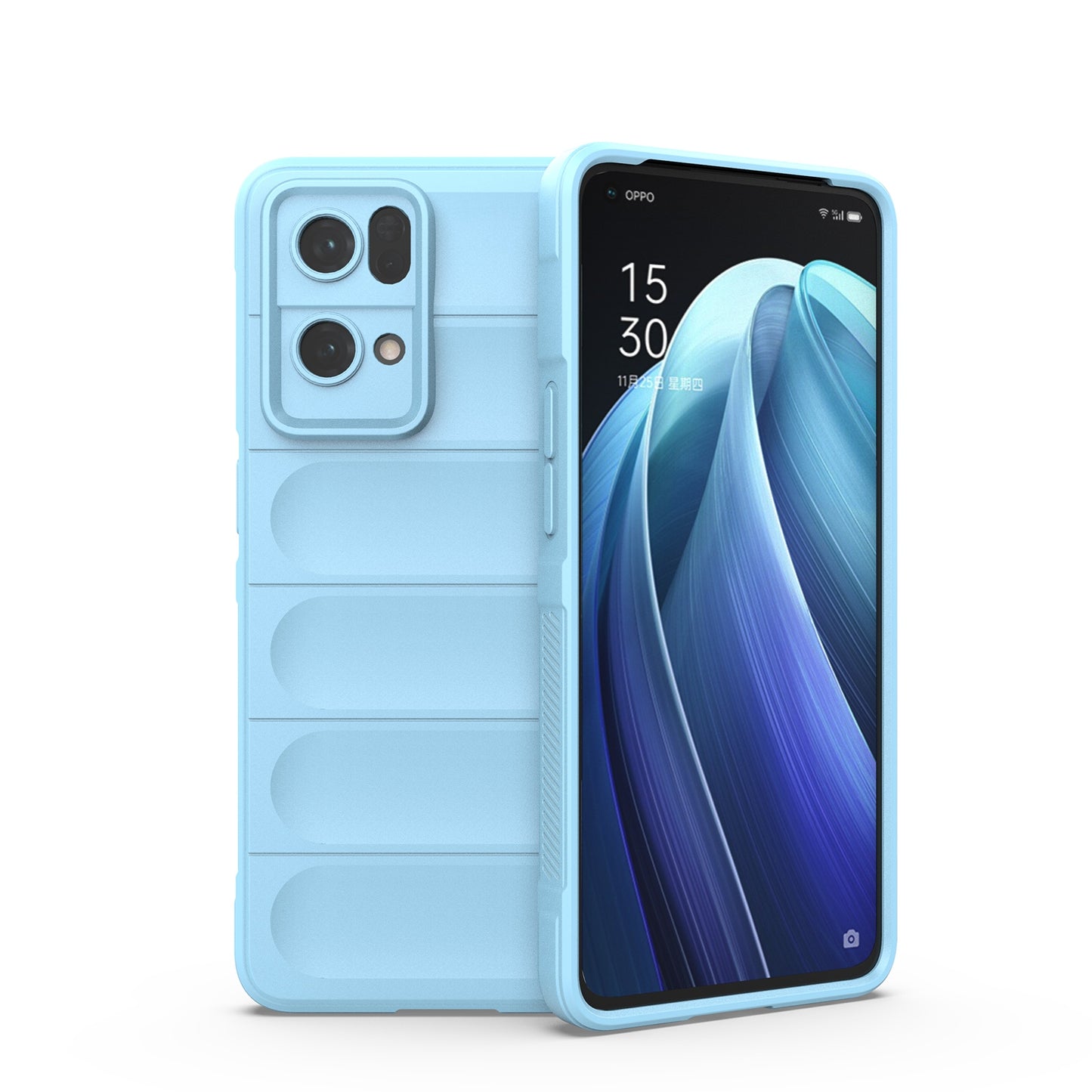OPPO Reno7 Pro 5G Magic Shield TPU + Flannel Phone Case: Durable, Non-toxic, Easy Access, Stylish Design