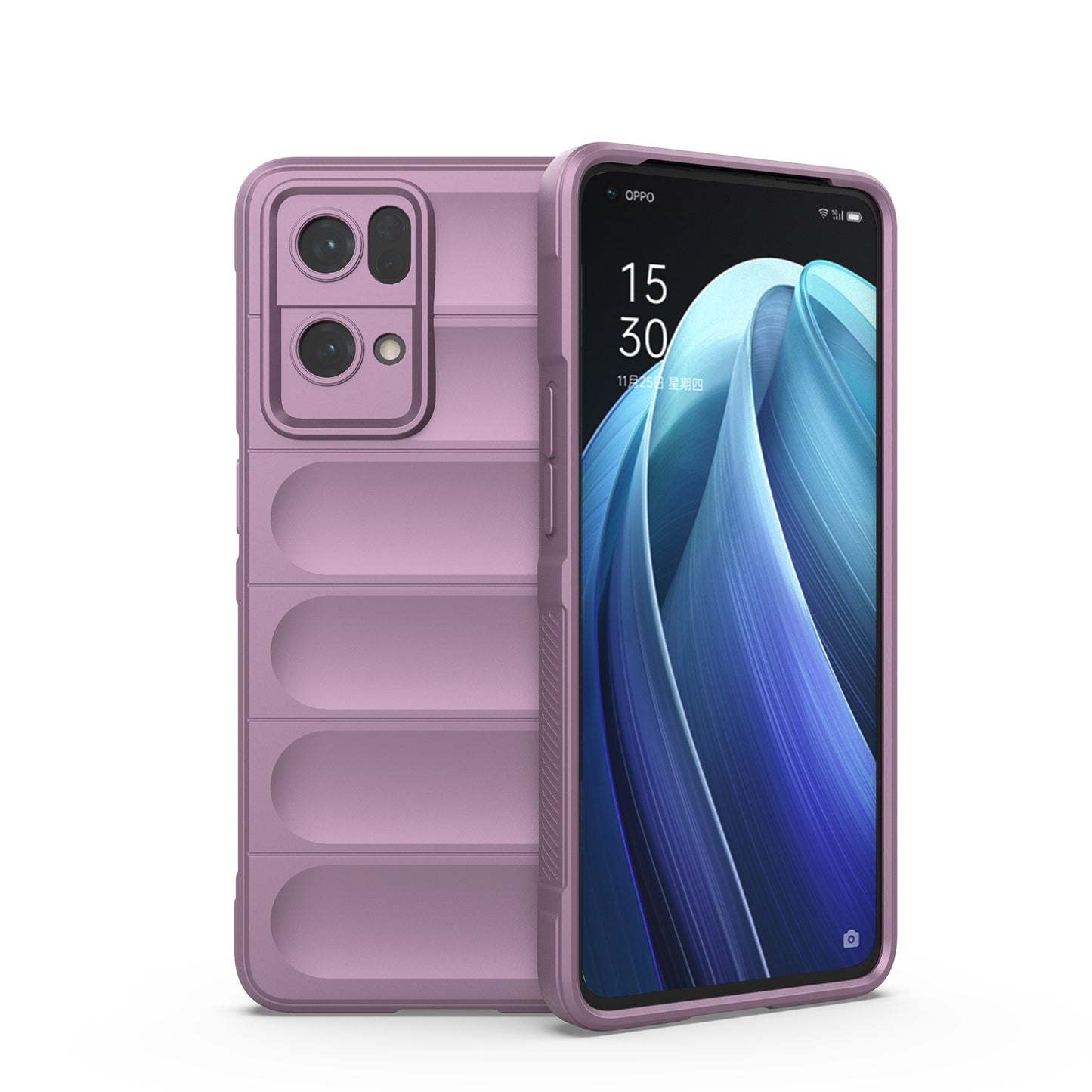 OPPO Reno7 Pro 5G Magic Shield TPU + Flannel Phone Case: Durable, Non-toxic, Easy Access, Stylish Design