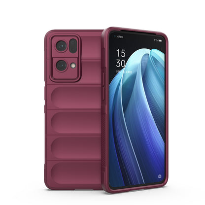 OPPO Reno7 Pro 5G Magic Shield TPU + Flannel Phone Case: Durable, Non-toxic, Easy Access, Stylish Design
