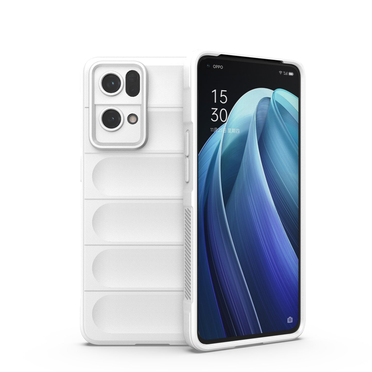 OPPO Reno7 Pro 5G Magic Shield TPU + Flannel Phone Case: Durable, Non-toxic, Easy Access, Stylish Design