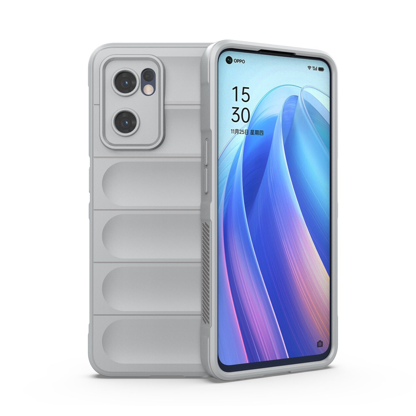 OPPO Reno7 5G Global Magic Shield TPU + Flannel Phone Case: Durable, Non-toxic, Easy Access, Stylish Design
