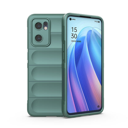 OPPO Find X5 Lite Magic Shield TPU + Flannel Phone Case: Durable, Non-toxic, Easy Access, Stylish Design