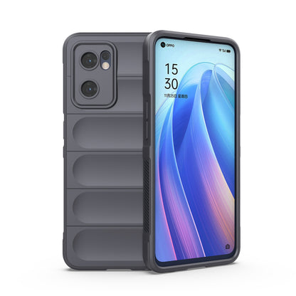 OPPO Find X5 Lite Magic Shield TPU + Flannel Phone Case: Durable, Non-toxic, Easy Access, Stylish Design