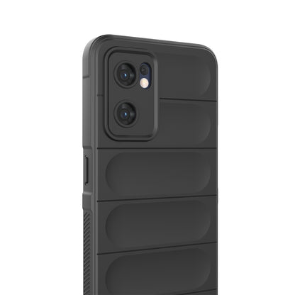 OPPO Reno7 5G Global Magic Shield TPU + Flannel Phone Case: Durable, Non-toxic, Easy Access, Stylish Design