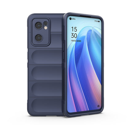 OPPO Find X5 Lite Magic Shield TPU + Flannel Phone Case: Durable, Non-toxic, Easy Access, Stylish Design
