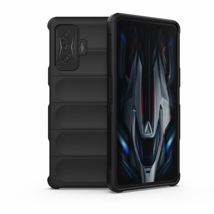 Xiaomi Redmi K50 Gaming Magic Shield TPU + Flannel Phone Case: Durable, Non-toxic, Easy Access, Stylish Design