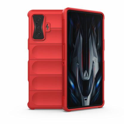 Xiaomi Redmi K50 Gaming Magic Shield TPU + Flannel Phone Case: Durable, Non-toxic, Easy Access, Stylish Design