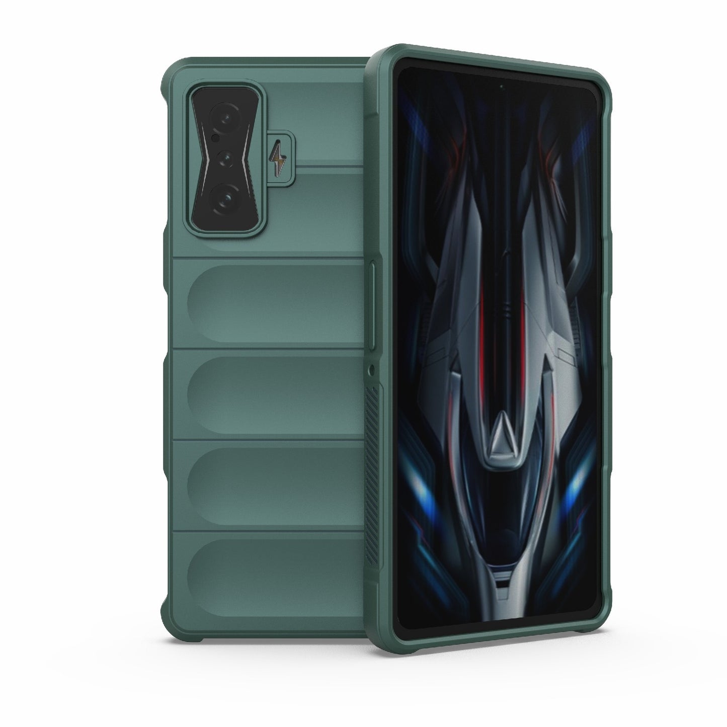 Xiaomi Redmi K50 Gaming Magic Shield TPU + Flannel Phone Case: Durable, Non-toxic, Easy Access, Stylish Design