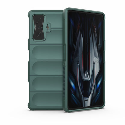 Xiaomi Redmi K50 Gaming Magic Shield TPU + Flannel Phone Case: Durable, Non-toxic, Easy Access, Stylish Design