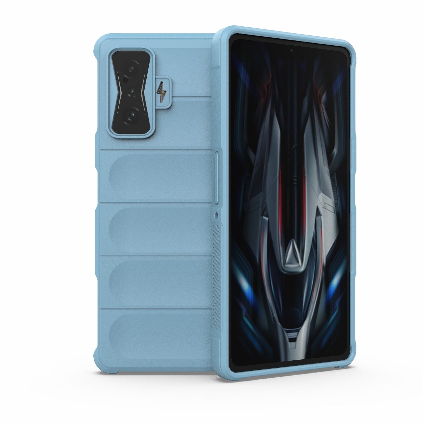 Xiaomi Redmi K50 Gaming Magic Shield TPU + Flannel Phone Case: Durable, Non-toxic, Easy Access, Stylish Design
