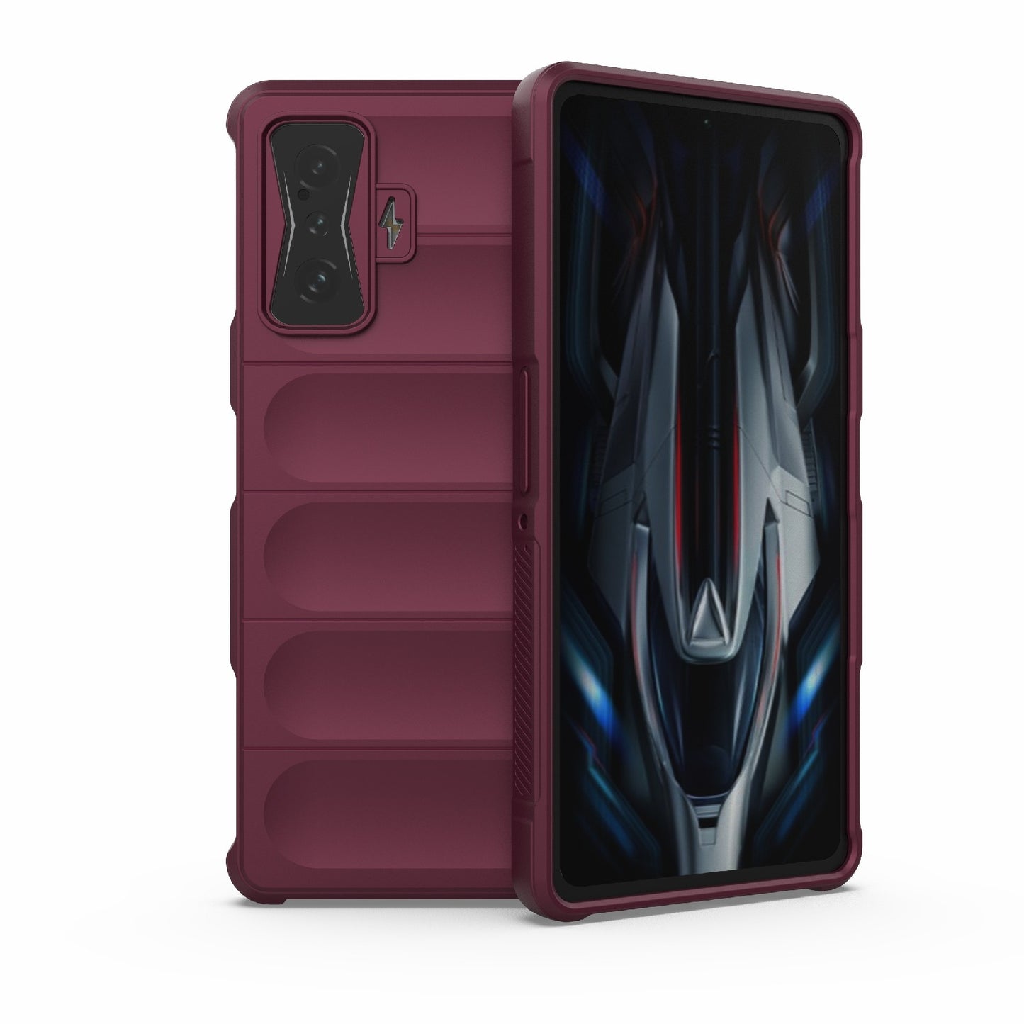 Xiaomi Redmi K50 Gaming Magic Shield TPU + Flannel Phone Case: Durable, Non-toxic, Easy Access, Stylish Design