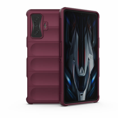 Xiaomi Redmi K50 Gaming Magic Shield TPU + Flannel Phone Case: Durable, Non-toxic, Easy Access, Stylish Design