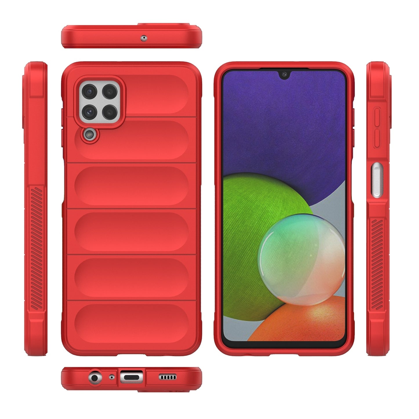 Samsung Galaxy A22 4G Magic Shield TPU + Flannel Phone Case: Durable, Non-toxic, Easy Access, Stylish Design