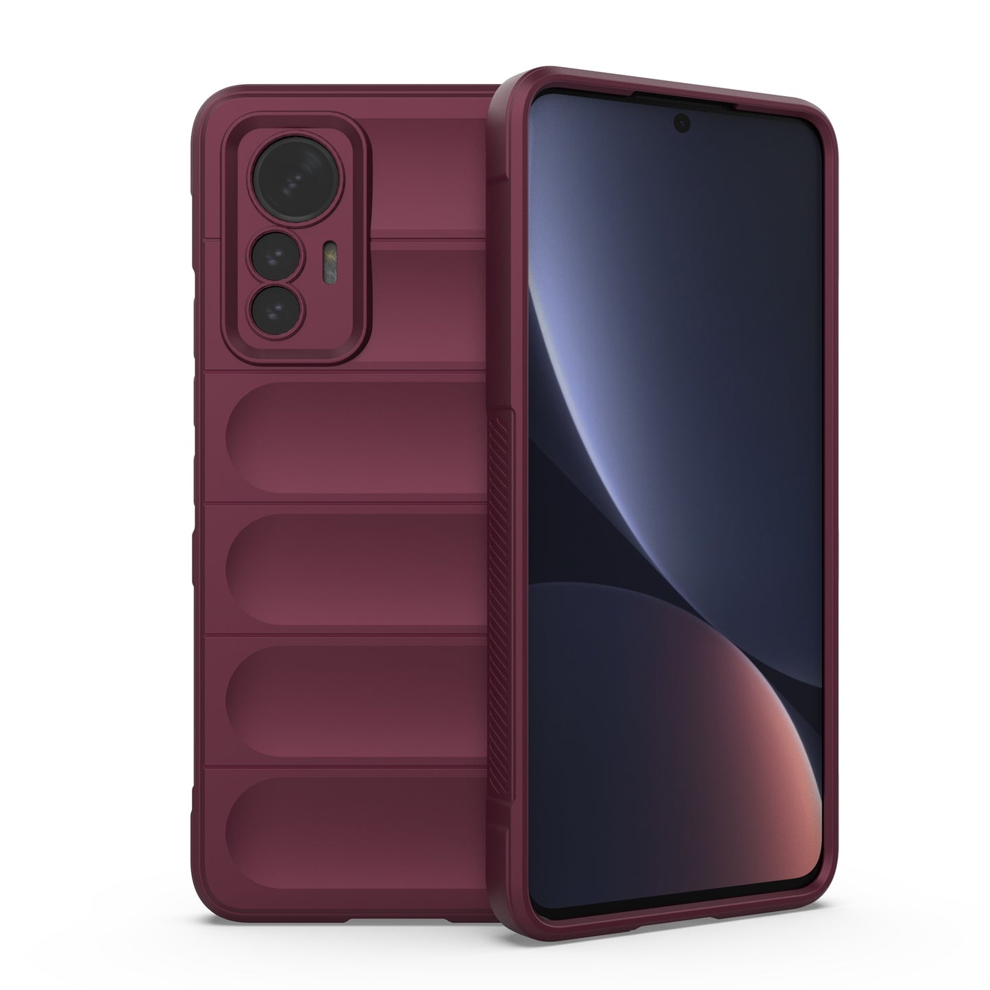 Xiaomi 12 Lite Magic Shield TPU + Flannel Phone Case: Durable, Non-toxic, Easy Access, Stylish Design