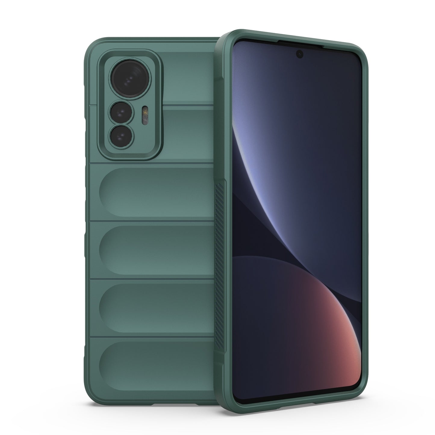 Xiaomi 12 Lite Magic Shield TPU + Flannel Phone Case: Durable, Non-toxic, Easy Access, Stylish Design