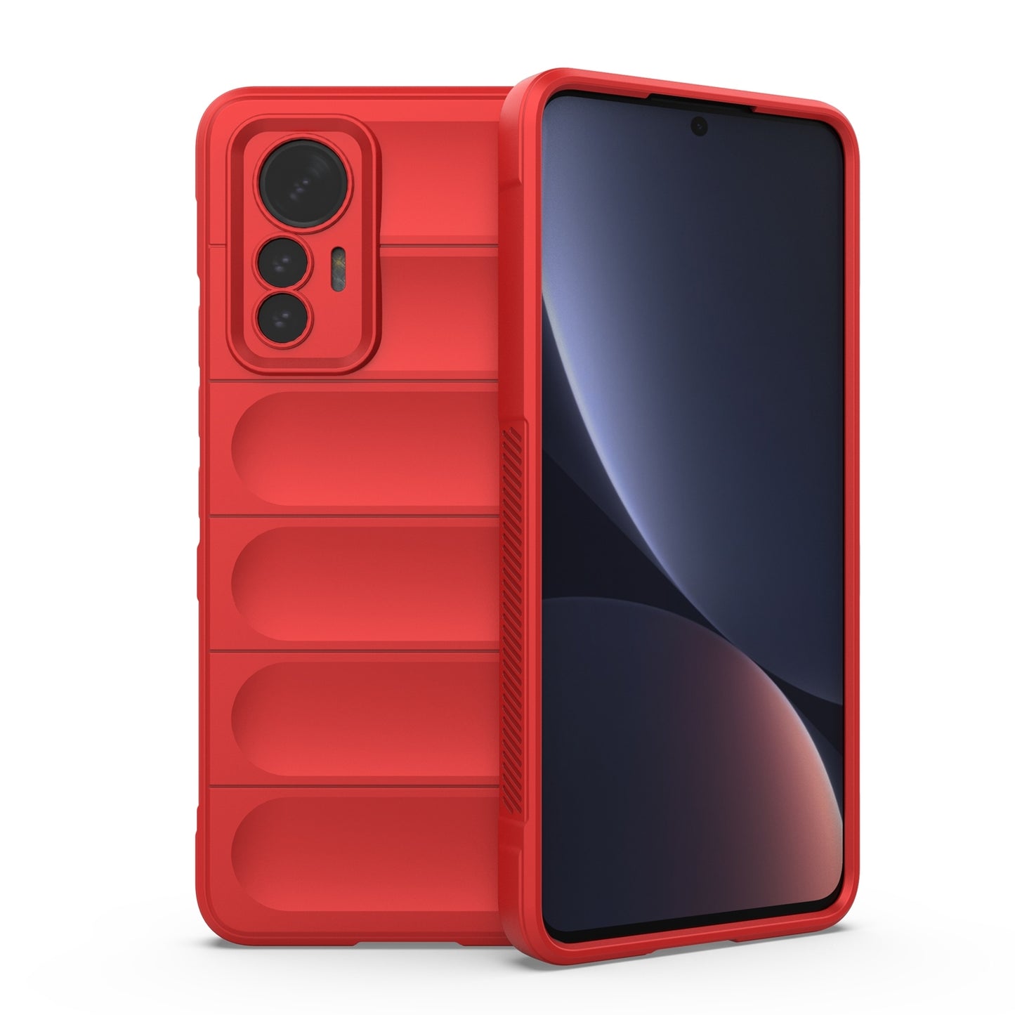 Xiaomi 12 Lite Magic Shield TPU + Flannel Phone Case: Durable, Non-toxic, Easy Access, Stylish Design