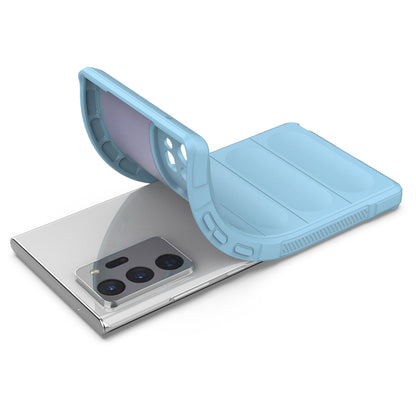 Samsung Galaxy Note20 Ultra Magic Shield TPU + Flannel Phone Case: Durable, Non-toxic, Easy Access, Stylish Design