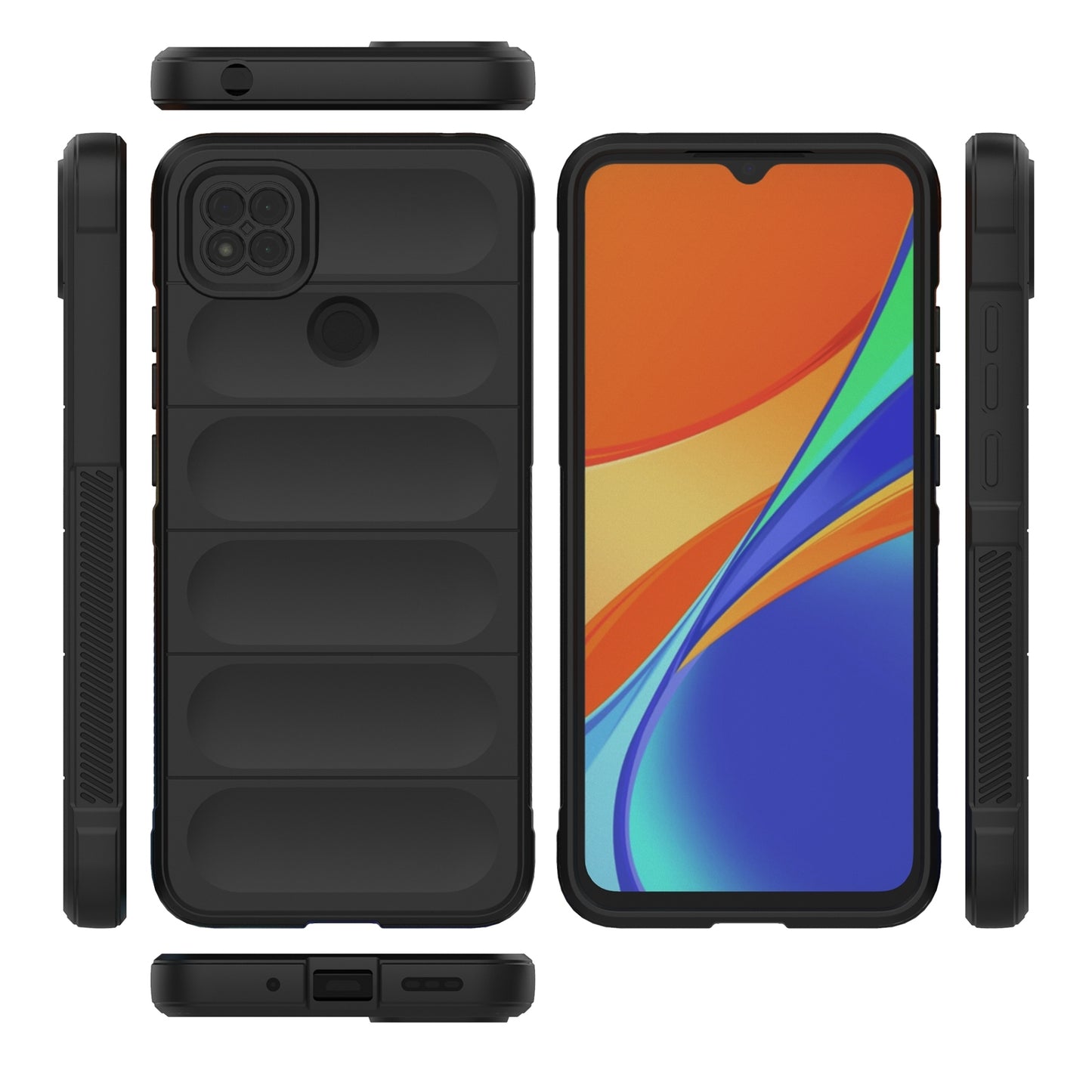 Xiaomi Redmi 9C Magic Shield TPU + Flannel Phone Case: Durable, Non-toxic, Easy Access, Stylish Design