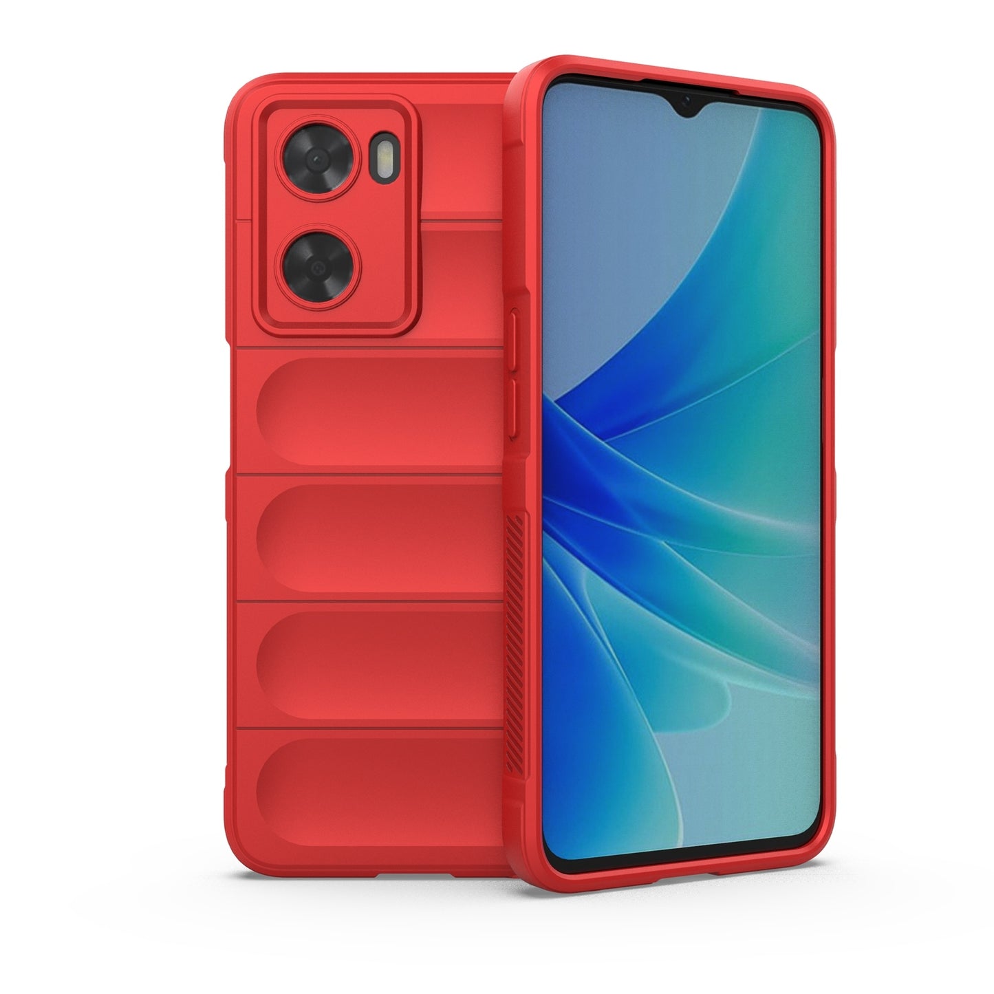 OPPO A57 4G Global Magic Shield TPU + Flannel Phone Case: Durable, Non-toxic, Easy Access, Stylish Design