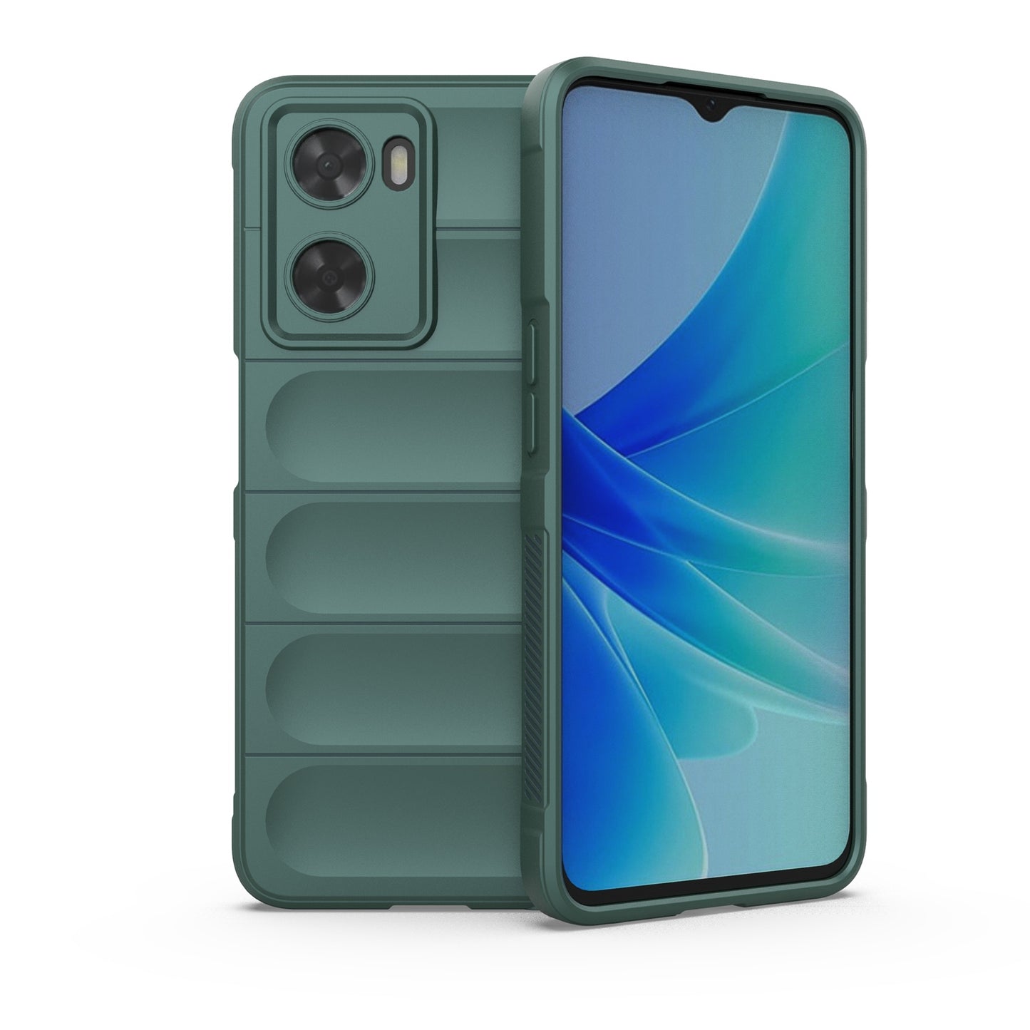 OPPO A57 4G Global Magic Shield TPU + Flannel Phone Case: Durable, Non-toxic, Easy Access, Stylish Design