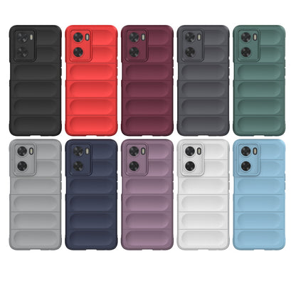 OPPO A57 4G Global Magic Shield TPU + Flannel Phone Case: Durable, Non-toxic, Easy Access, Stylish Design