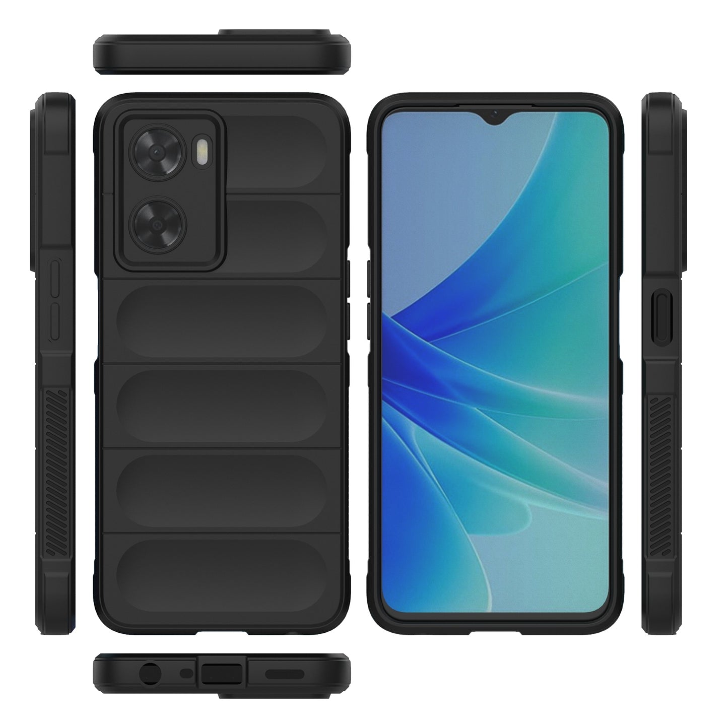 OPPO A57 4G Global Magic Shield TPU + Flannel Phone Case: Durable, Non-toxic, Easy Access, Stylish Design