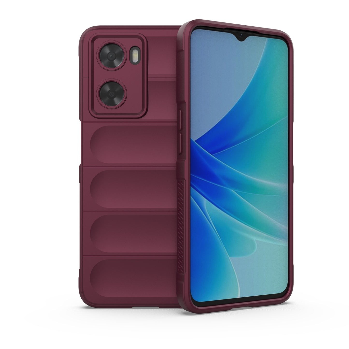 OPPO A57 4G Global Magic Shield TPU + Flannel Phone Case: Durable, Non-toxic, Easy Access, Stylish Design