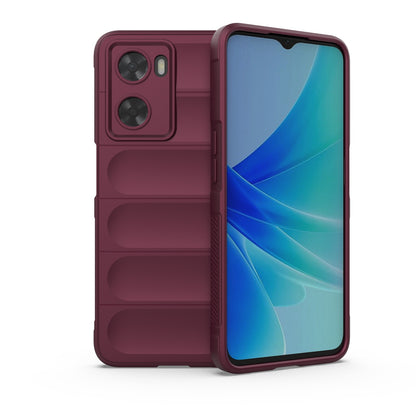 OPPO A57 4G Global Magic Shield TPU + Flannel Phone Case: Durable, Non-toxic, Easy Access, Stylish Design