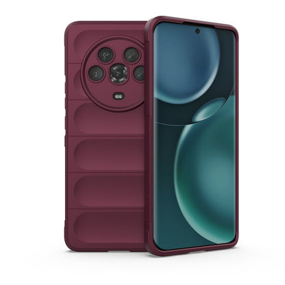 Honor Magic4 Magic Shield TPU + Flannel Phone Case: Durable, Non-toxic, Easy Access, Stylish Design