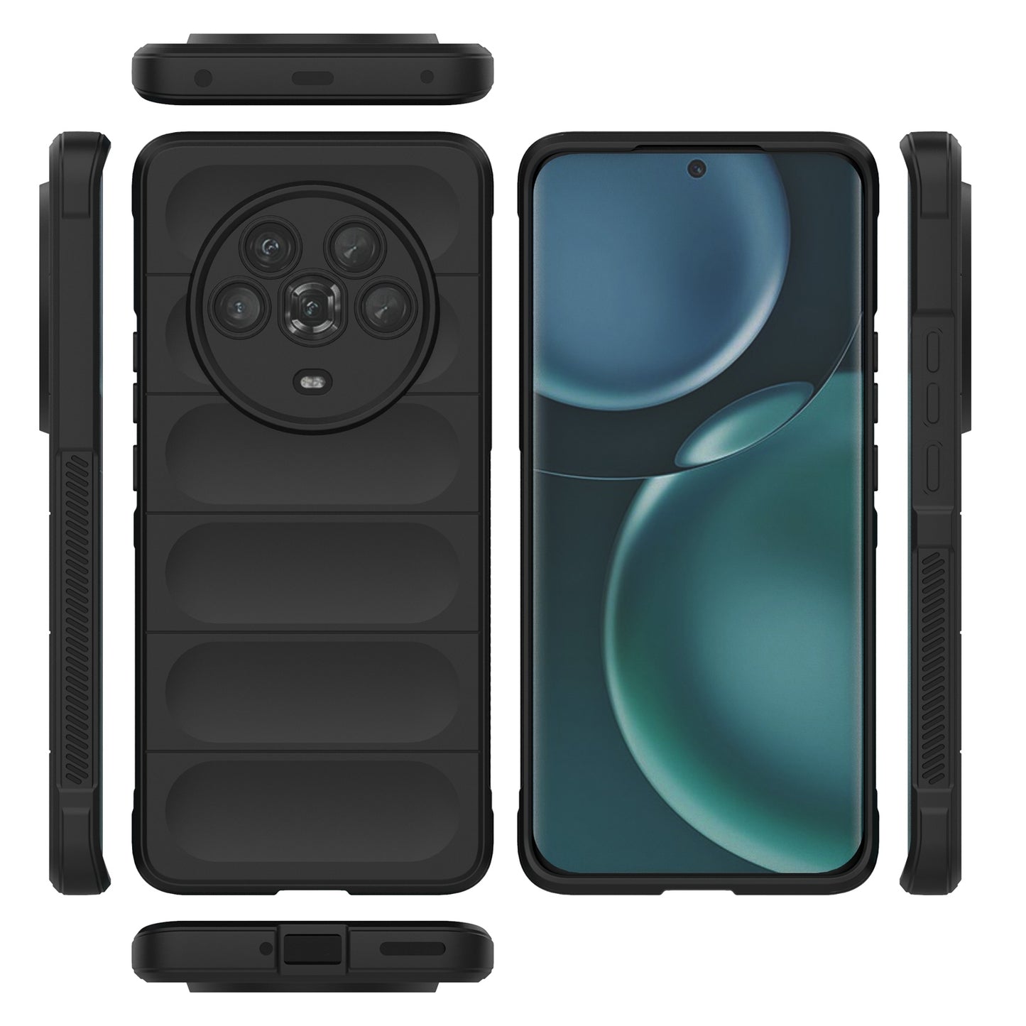 Honor Magic4 Magic Shield TPU + Flannel Phone Case: Durable, Non-toxic, Easy Access, Stylish Design