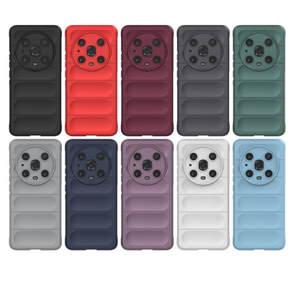 Honor Magic4 Pro Magic Shield TPU + Flannel Phone Case: Durable, Non-toxic, Easy Access, Stylish Design