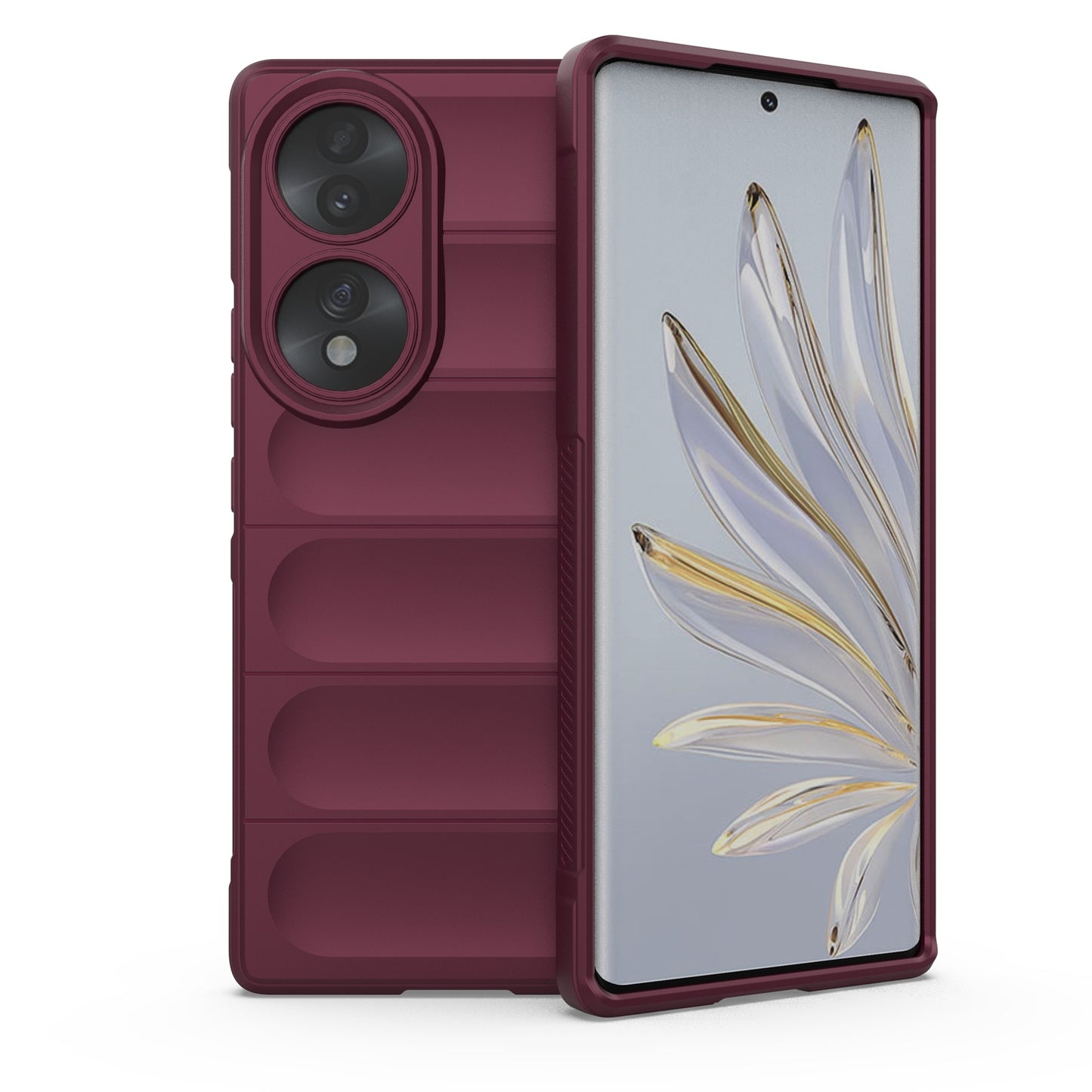 Honor 70 5G Magic Shield TPU + Flannel Phone Case: Durable, Non-toxic, Easy Access, Stylish Design