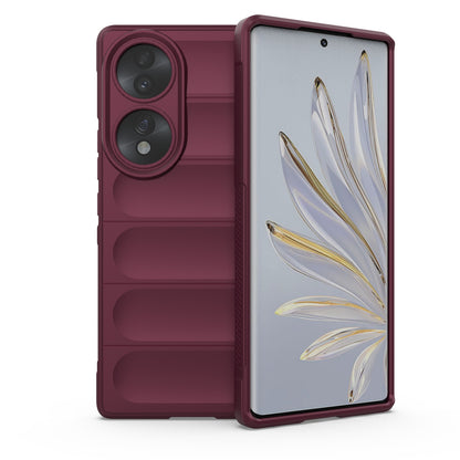 Honor 70 5G Magic Shield TPU + Flannel Phone Case: Durable, Non-toxic, Easy Access, Stylish Design