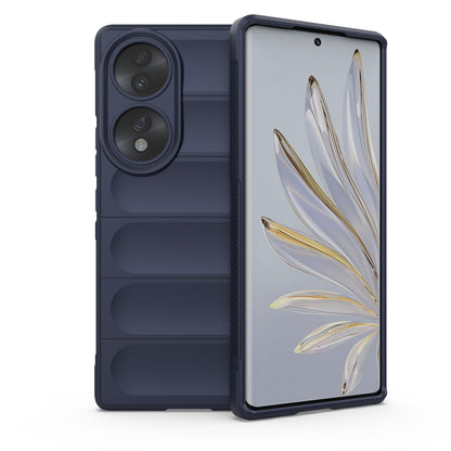 Honor 70 5G Magic Shield TPU + Flannel Phone Case: Durable, Non-toxic, Easy Access, Stylish Design