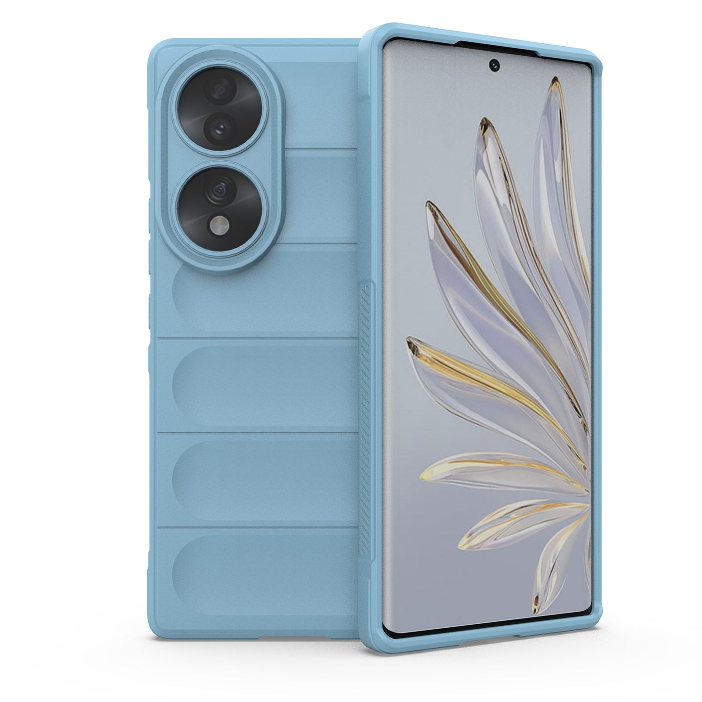 Honor 70 5G Magic Shield TPU + Flannel Phone Case: Durable, Non-toxic, Easy Access, Stylish Design