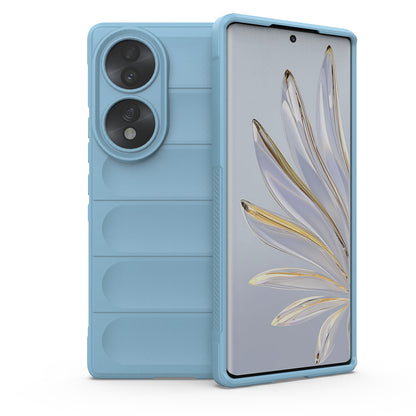 Honor 70 5G Magic Shield TPU + Flannel Phone Case: Durable, Non-toxic, Easy Access, Stylish Design