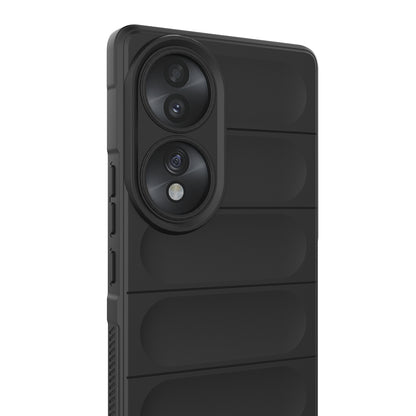 Honor 70 5G Magic Shield TPU + Flannel Phone Case: Durable, Non-toxic, Easy Access, Stylish Design